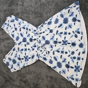 Brooklyn Industries Lined Belted Dress Slit Sleeve Open Back V-Neck Size XS